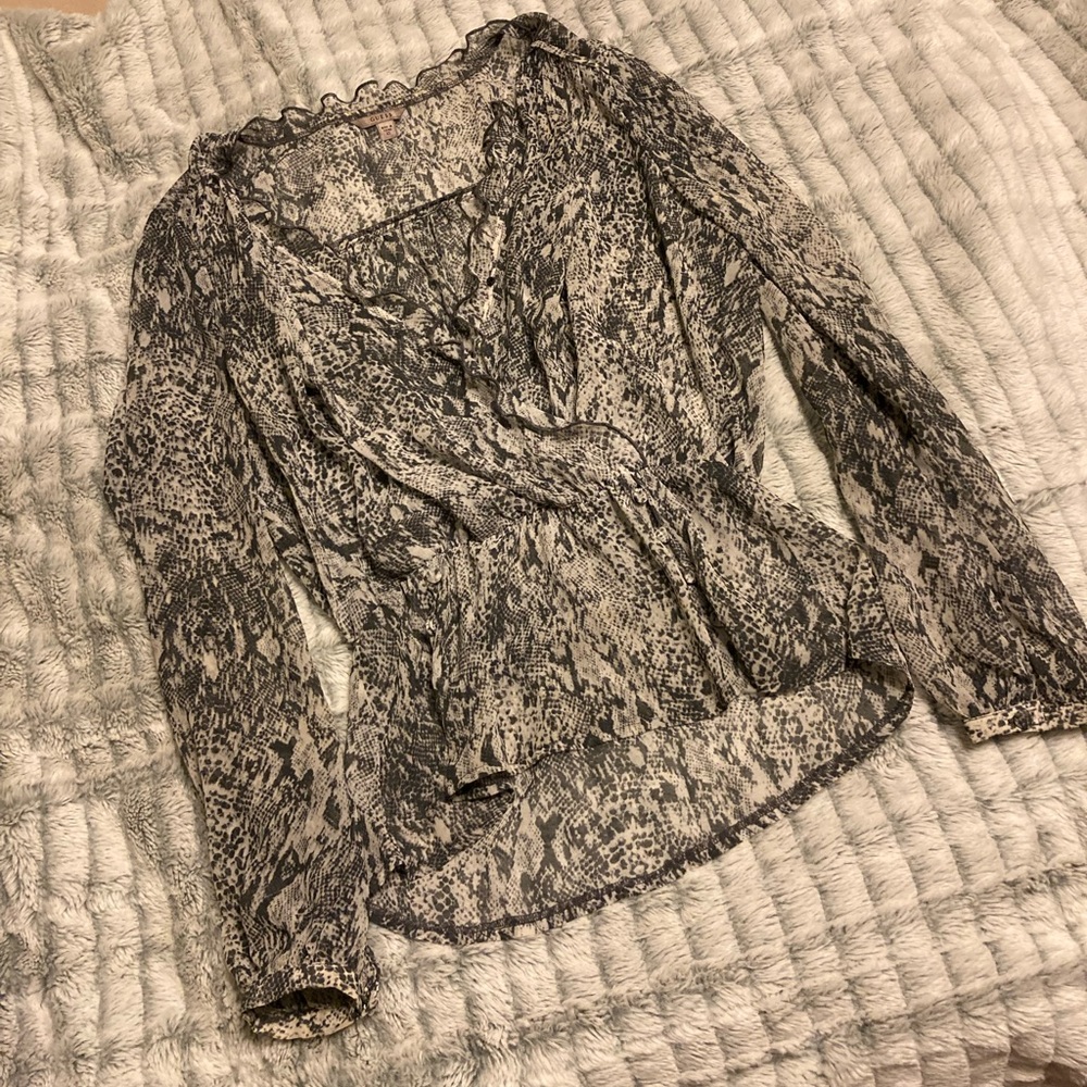 Guess Snakeskin Blouse